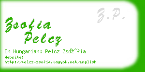 zsofia pelcz business card